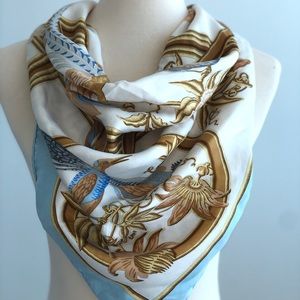 Hermès caraibes silk scarf